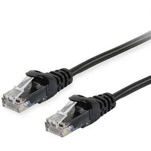 Equip Patchkabel Cat6 U/UTP 2xRJ45 0.15m schwarz Polybeutel