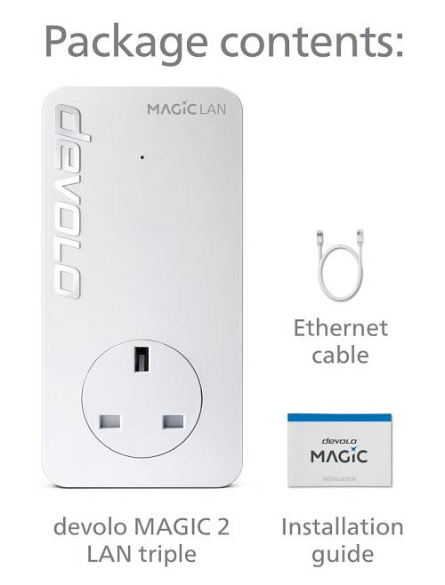 Devolo Magic 2 LAN triple Single adapter (8504) UK