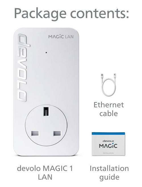 Devolo Magic 1 LAN 1-1 Single adapter (8289) UK