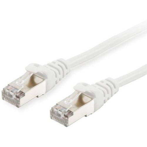 Equip Patchkabel Cat6A S/FTP 2xRJ45 0.50m weiß LSZH Polybeutel