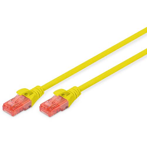 DIGITUS Patchkabel Cat6 U/UTP 2xRJ45 2.0m gelb LSZH