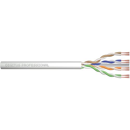 DIGITUS CAT 6A U/UTP Twisted Pair Roh-Patchkabel.305m.grau
