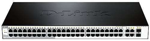 Dlink Switch 48PORT 10/100 Lan Ports, 2x 10/100/1000mbps Copper Ports, 2xsfp Ports, Layer 2, Smart Managed