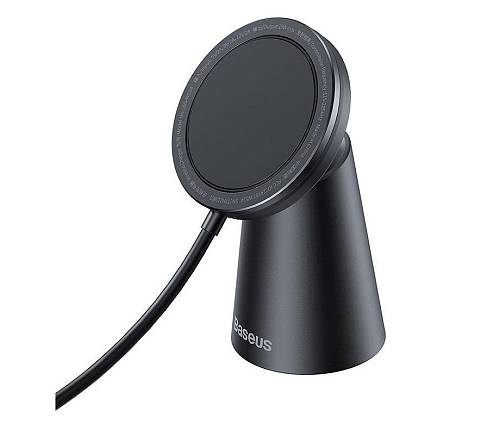 Baseus Simple Magnetic Stand Wireless Charger Black