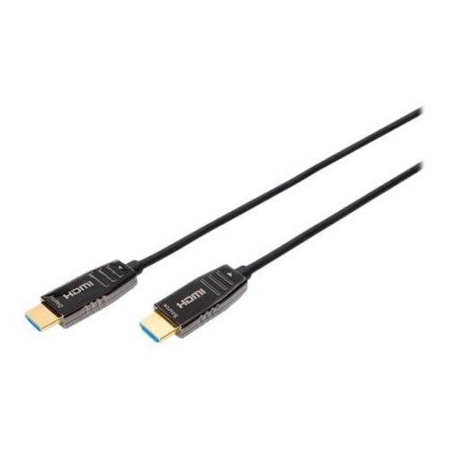 DIGITUS HDMI AOC Hybrid Glasfaserkabel UHD 8K 10m schwarz