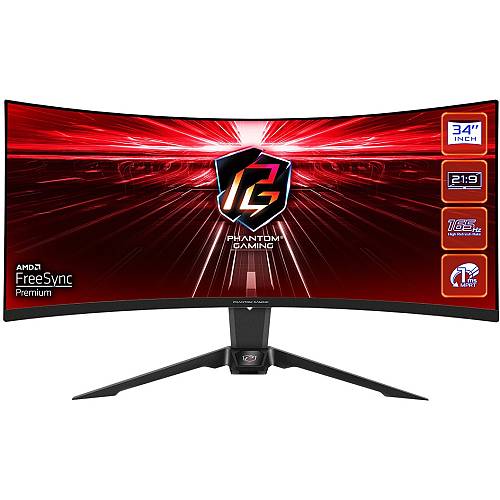 ASRock 86.3cm PG34WQ15R2B 21:9 HDMI/DP curved 165Hz WQHD
