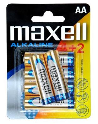 Maxell Batteries Aa LR6 4+2pk Blist 4902580163846