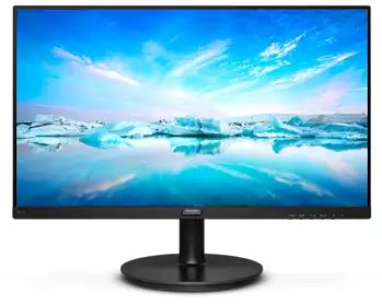 Philips Monitor 21.5, Home, E, Va, Fhd 1920 X 1080, 75hz, 4MS, 250cd/m2, Tilt, Wall Mount, Vga, Hdmi, 3YW, Black