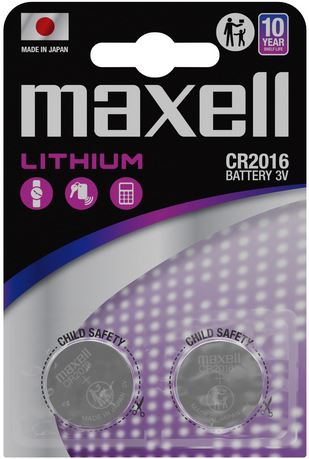 Maxell Batteries CR2016 2PC Blist Pk 4902580787837