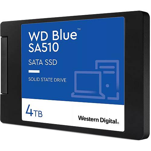 2.5 WD Blue SA510 4TB SATA III 6Gb/s cased 6.9cm 2.5Zoll 7mm internal single-packed
