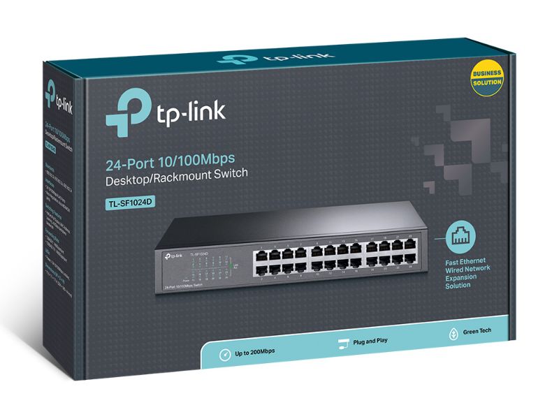 Tp-Link 24-port 10/100Mbps Desktop/Rackmount Switch (TL-SF1024D)