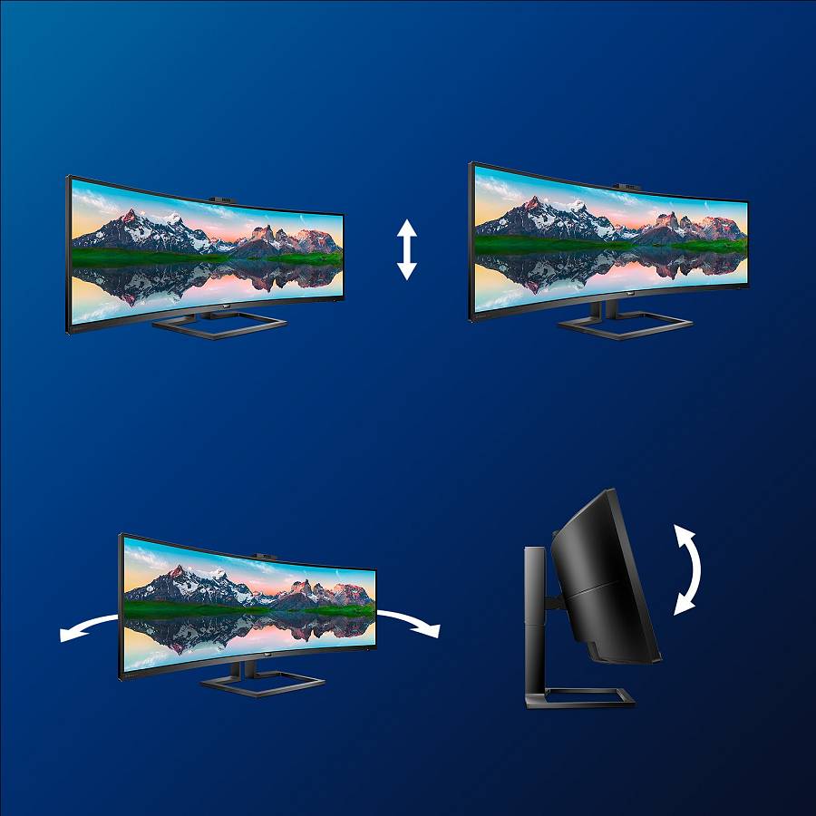 Philips 124.0cm(48.8) 499P9H 32:09 2xHDMI+DP+USB-C WebCam Philips 124.0cm(48.8) 499P9H 32:09 2xHDMI+DP+USB-C WebCam