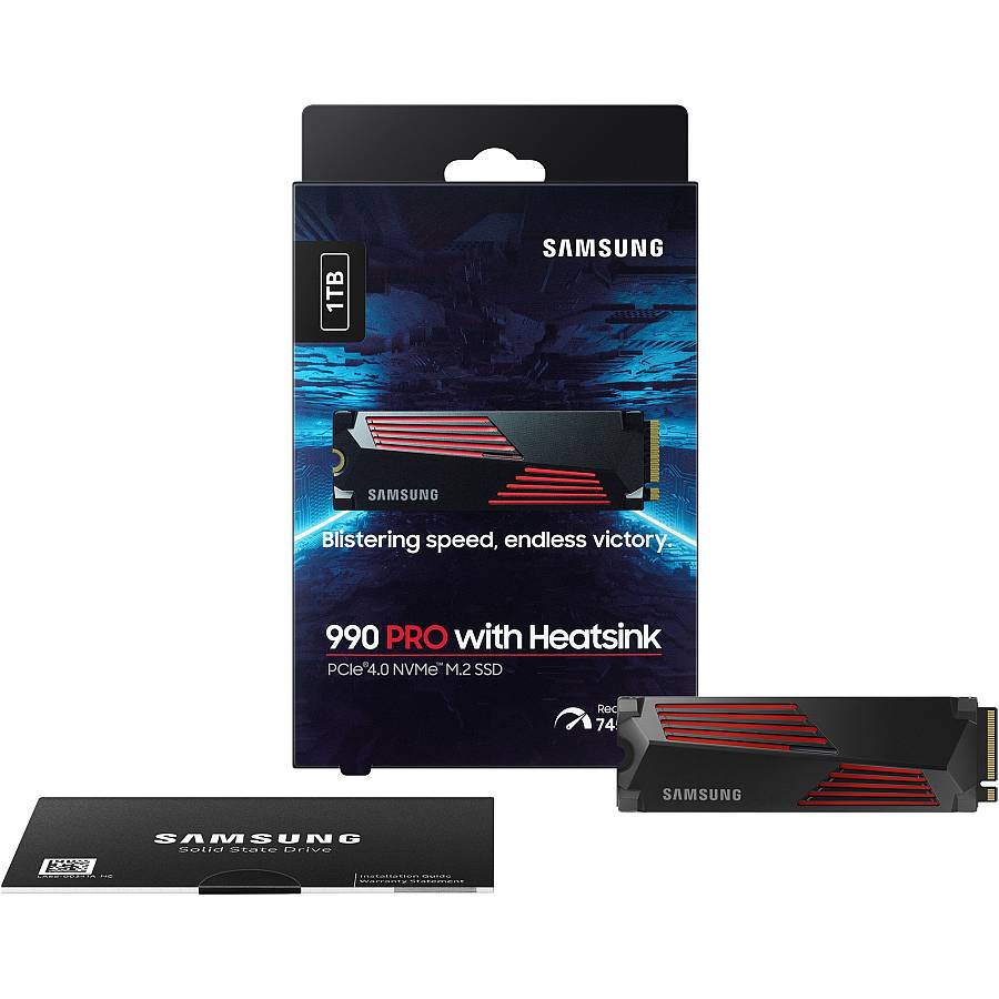 M.2 1TB Samsung 990 PRO Heatsink NVMe PCIe 4.0 x 4 retail