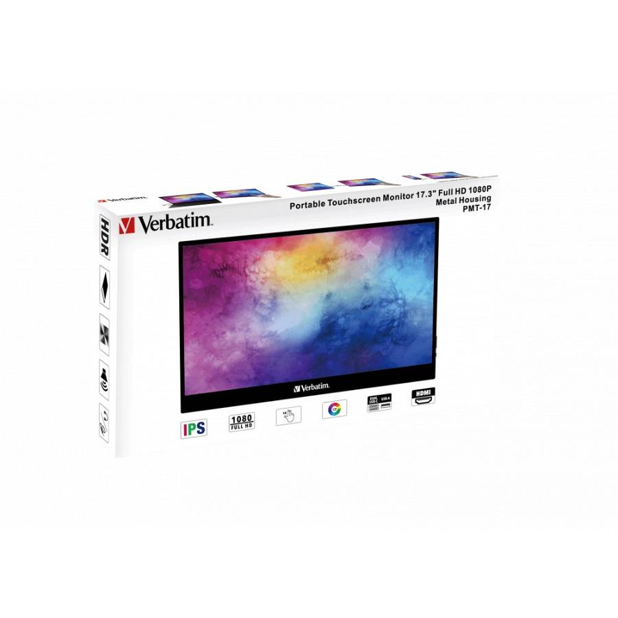 Verbatim PMT-17 Portable Touchscreen Monitor 17.3 FullHD Verbatim PMT-17 Portable Touchscreen Monitor 17.3 FullHD