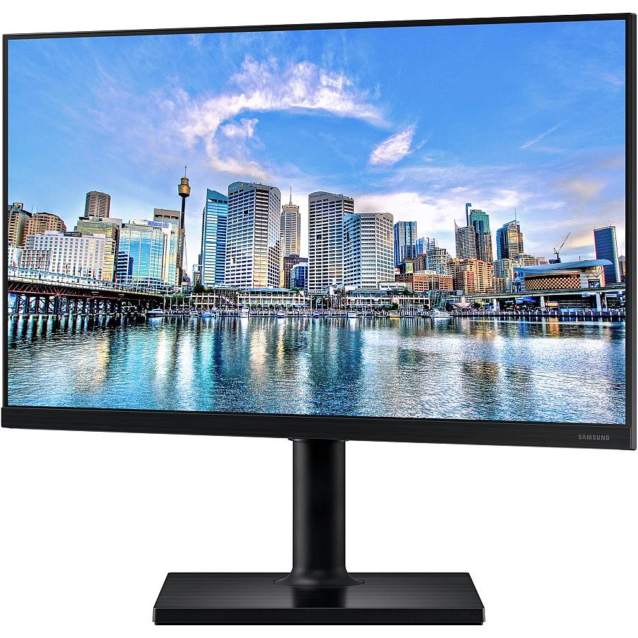 61cm/24 (1920x1080) Samsung T45F Series F24T452FQR 16:9 5ms IPS 2xHDMI DisplayPort VESA Pivot Full HD Black